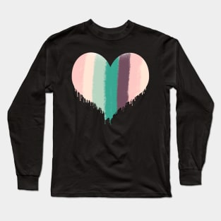 Corazón de amor desaciendose pintado con acuarelas. ❤ Long Sleeve T-Shirt